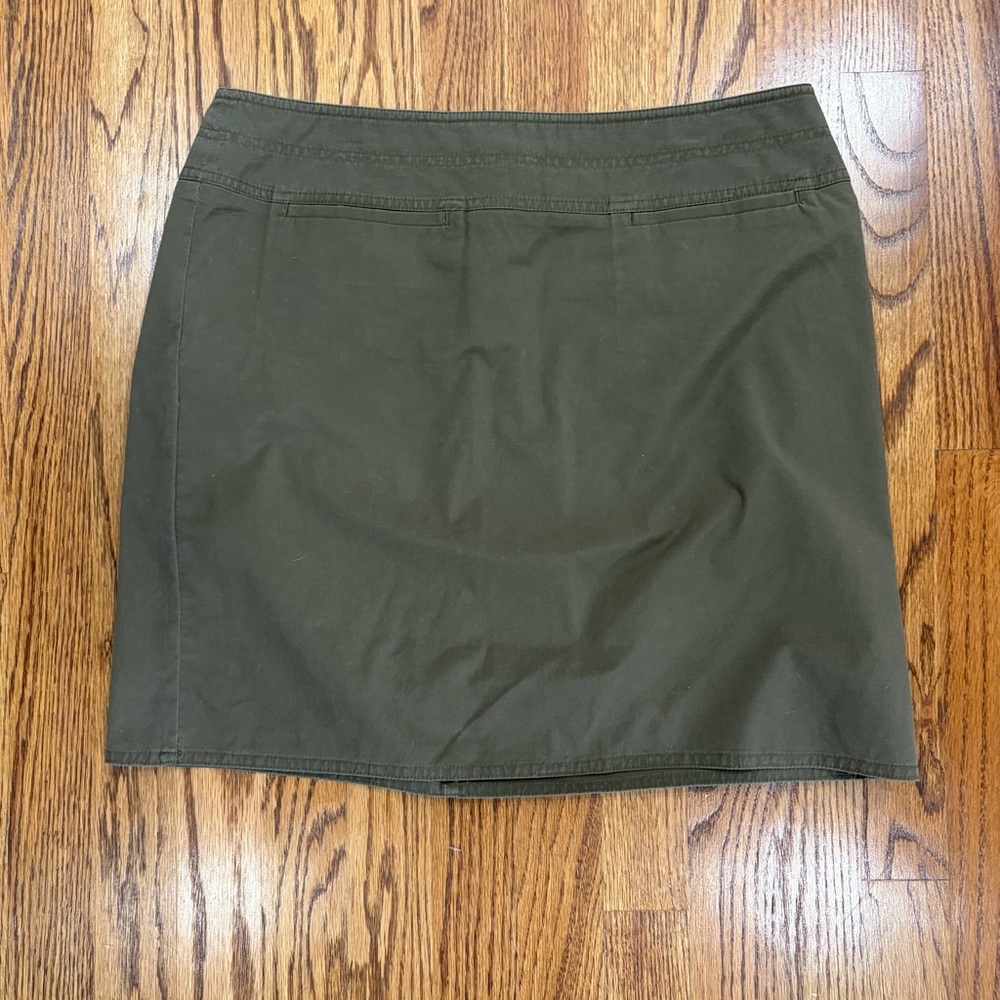 LOFT Olive Green Mini Skirt